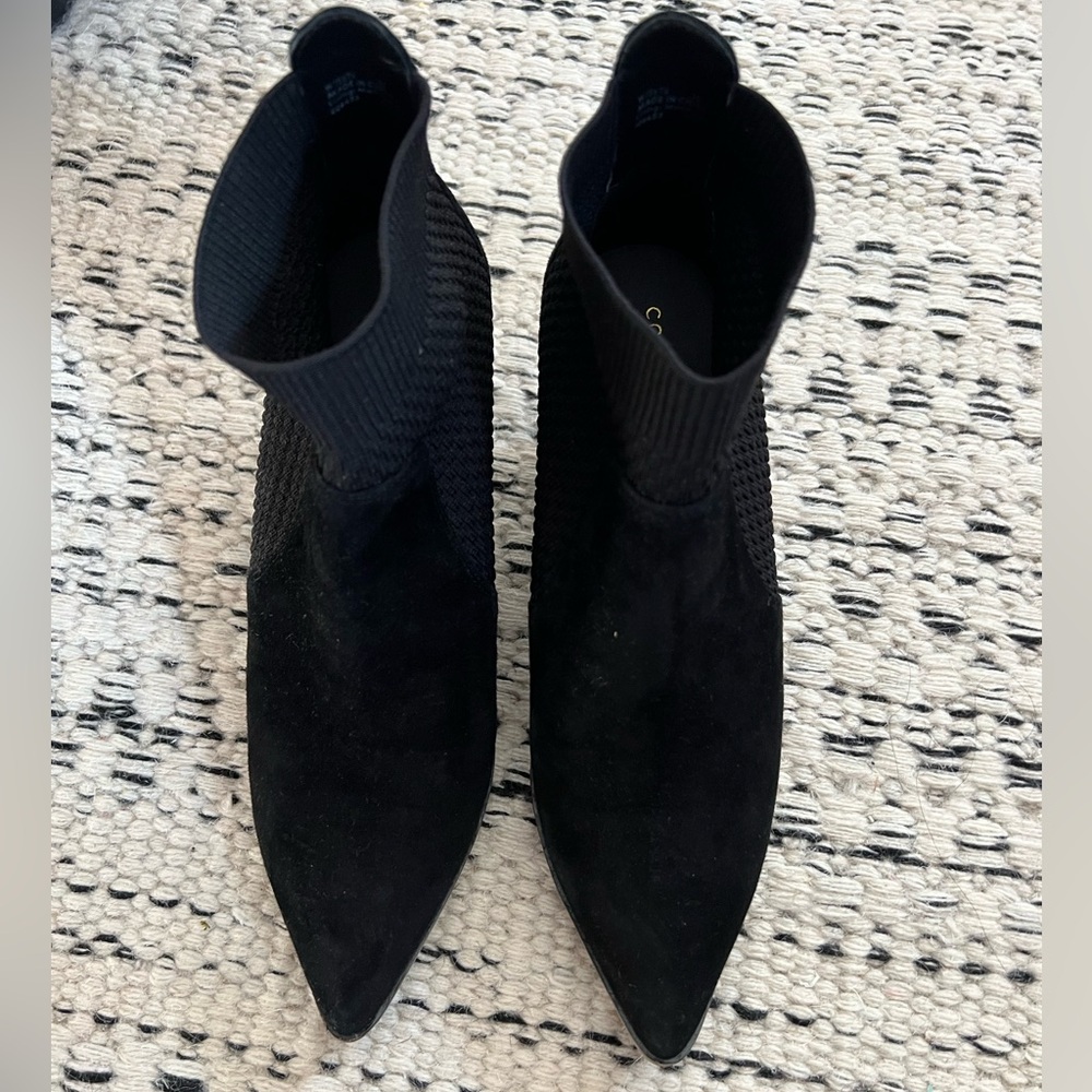 Cole Haan Maggie Suede Ankle Booties | Black | Size 7 - Picture 5 of 7